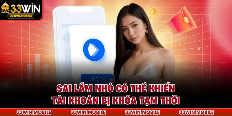 Sai lầm nhỏ có thể khiến tài khoản bị khóa tạm thời